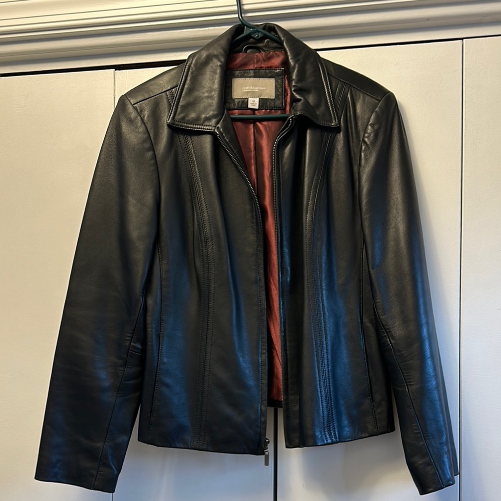 Croft & Barrow Black Leather Jacket
